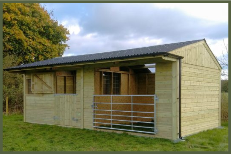 stable + loose box Timber stable with loose box built in surrey